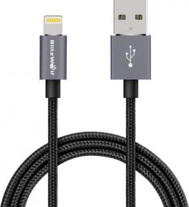Kabel USB Blitzwolf Lightning - USB 2.0 1m kolor czarny (BW-MF5) 1