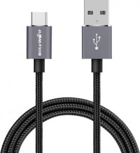 Kabel USB Blitzwolf Micro USB typu C - USB 2.0 1,8m kolor czarny (BW-TC2) 1
