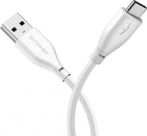 Kabel USB Blitzwolf USB 2.0 - USB typu C 1m kolor biały (BW-TC12) 2