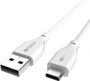 Kabel USB Blitzwolf USB 2.0 - USB typu C 1m kolor biały (BW-TC12) 4