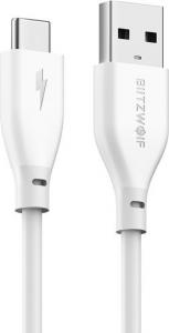 Kabel USB Blitzwolf USB 2.0 - USB typu C 1m kolor biały (BW-TC12) 5