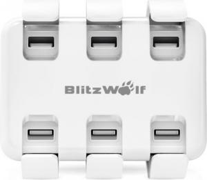 Ładowarka Blitzwolf USB kolor biały (BW-S4) 1