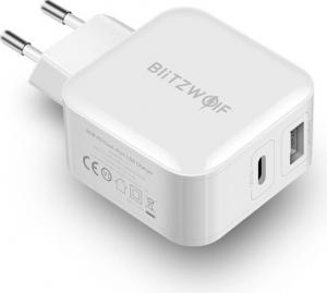 Ładowarka Blitzwolf USB, USB typ C kolor biały (BW-S11) 2