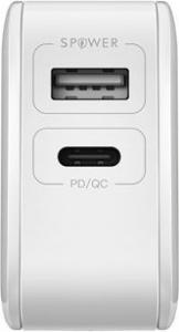 Ładowarka Blitzwolf USB, USB typ C kolor biały (BW-S11) 4