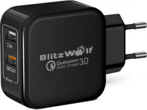Ładowarka Blitzwolf USB; kolor czarny (BW-S6 EU) 1