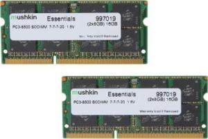 Pamięć do laptopa Mushkin Essentials, SODIMM, DDR3, 16 GB, 1066 MHz, CL7 (997019) 1