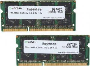 Pamięć do laptopa Mushkin Essentials, SODIMM, DDR3, 16 GB, 1333 MHz, CL9 (997020) 1