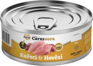 MARTYPET Karma mokra dla kota Carnivora kurczak z wołowiną 100g 1