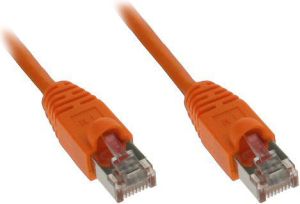 InLine Kabel krosowy 1000Mbit RJ45 0.3m pomarańczowy (72533O) 1