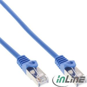 InLine Patchcord, Cat.5e, SF/UTP, 1m, niebieski (72511B) 1