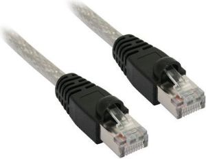 InLine Kabel krosowy 1000 Mbit RJ45 przezroczysty, 1m (72511T) 1