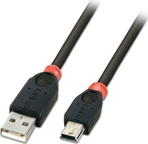 Kabel USB Lindy 31889 USB A - USB mini B 10m czarny 1