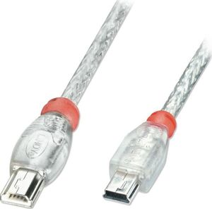 Kabel USB Lindy miniUSB - miniUSB 0.5 m Przezroczysty (31632) 1