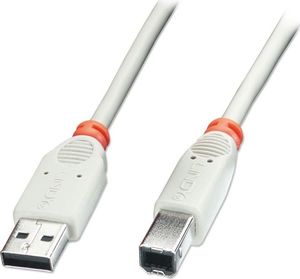 Kabel USB Lindy USB-A - USB-B 5 m Biały 1