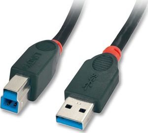 Kabel USB Lindy USB-A - USB-B 1 m Czarny 1