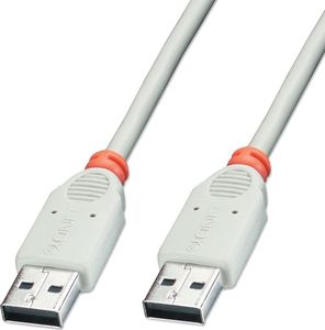 Kabel USB Lindy USB-A - USB-A 3 m Biały 1