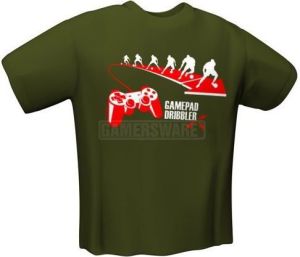 GamersWear GAMEPAD DRIBBLER T-Shirt oliwkowa (XL) ( 6033-XL ) 1