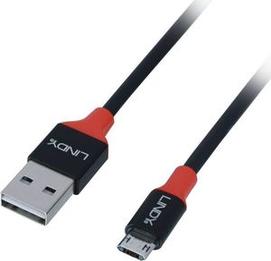 Kabel USB Lindy Lindy 31468 Kabel obustronny USB 2.0 A - micro USB B - 2m 1