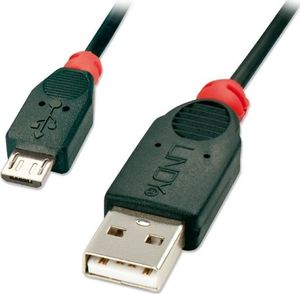 Kabel USB Lindy USB-A - microUSB 2 m Zielony 1
