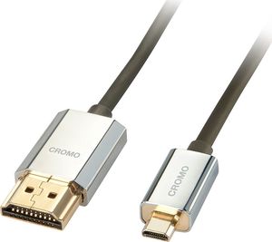 Kabel Lindy HDMI Micro - HDMI 3m srebrny (41678) 1