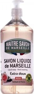 Maître Savon De Marseille Mydło marsylskie w płynie Róża Extra Doux 1L 1