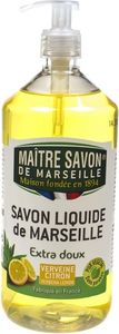 Maître Savon De Marseille Mydło marsylskie w płynie Werbena Cytrynowa Extra Doux 1L 1