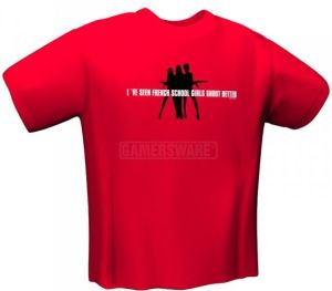 GamersWear SCHOOLGIRLS T-Shirt czerwona (XL) ( 5071-XL ) 1