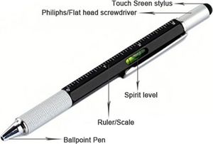 Kemis Długopis multitool - czarny 1
