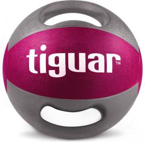 Tiguar Piłka lekarska z uchwytami fioletowa 5 kg (TI-PLU005) 1