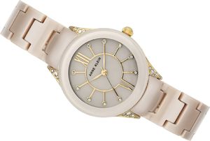 Zegarek Anne Klein Damski AK/2388TNGB Swarovski Ceramic Gold 2