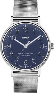 Zegarek Timex Męski TW2R25900 Waterbury Collection Mesh srebrny 1