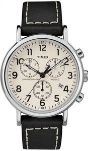 Zegarek Timex Męski TW2R42800 Weekender Chrono Indiglo czarny 1