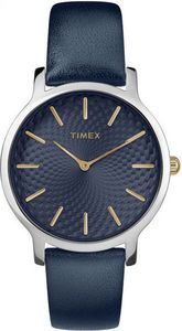 Zegarek Timex Damski TW2R36300 Metropolitan 34 Slim granatowy 1