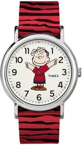 Timex Dziecięcy TW2R41200 WeekenderxPeantus Linus czerwony 1