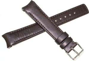 Hirsch Skórzany wodoodporny pasek do zegarka 18 mm HIRSCH Leonardo 12700610-2-18 3