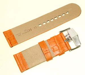 Hirsch Skórzany wodoodporny pasek do zegarka 24 mm HIRSCH Magic 03027176-2-24 2