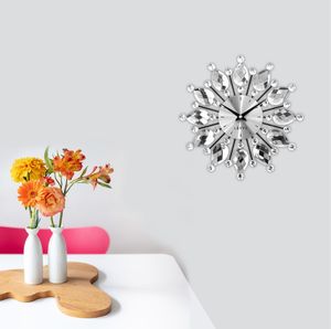 Lavvu Zegar ścienny LAVVU LCT1120 z kryształkami, średnica 33 cm 2