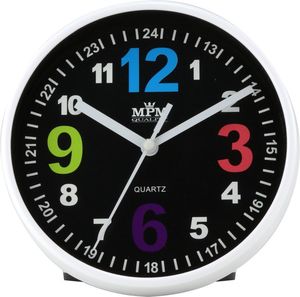MPM Zegar ścienny / stołowy MPM E01.3685.90 fi 15 cm Kolorowy 1