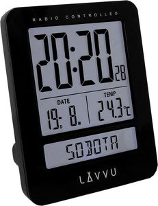 Lavvu Budzik LAVVU LAR0021 Termometr DCF77 Dni Tygodnia PL 2