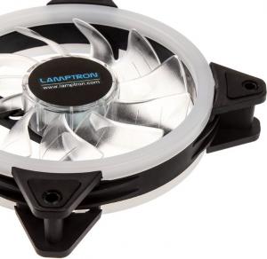 Wentylator Lamptron Zestaw 3x Nova RGB Dual Ring, 120mm, kontroler na śledziu (LAMP-NOVA12254) 4