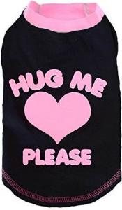 DoggyDolly Koszulka Hug Me Please czarna r. XL 1