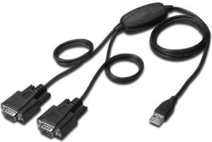 Kabel USB Digitus USB-A - RS-232 1.5 m Czarny (DA70158) 1