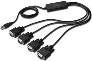 Kabel USB Digitus USB-A - RS-232 1.5 m Czarny (DA70159) 1