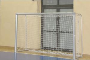 Polsport Bramka aluminiowa przenośna do piłki nożnej 3x2 srebrna (9441) 2