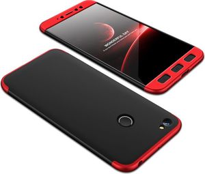 Hurtel 360 Protection etui na całą obudowę przód + tył Xiaomi Redmi Note 5A Prime czarno-czerwony 1