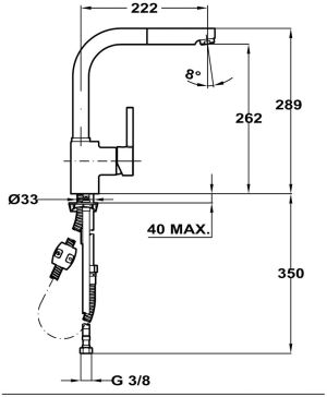Bateria kuchenna Teka ARK 938 stojąca chrom (239381200) 2