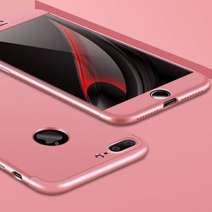 Hurtel Etui iPhone 7 Plus 360 Protection pokrowiec na przód + tył różowy 7