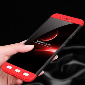 Hurtel Etui Xiaomi Redmi 4X 360 Protection pokrowiec na przód + tył czarno-czerwony 3