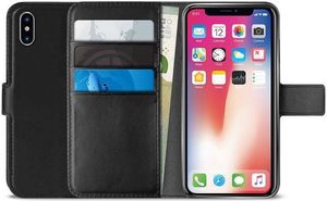Puro Etui Booklet Wallet Case iPhone XR + stand up czarny 1