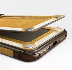 Zizo Zizo Nebula Wallet Case - Skórzane etui iPhone X z kieszeniami na karty + saszetka na zamek + szkło 9H na ekran (Light Brown/Brown) 4